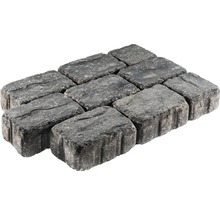 Rechteckige Pflastersteine aus Stein, neun Stück