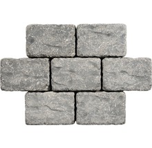 Sieben graue Pflastersteine