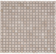 Natursteinmosaik MOS 15/13R 30,5x30,5 cm beige
