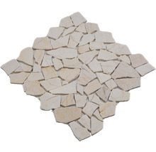 Mosaikfliese aus Marmor in Rautenform