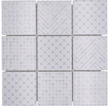 Produktbild: Keramikmosaik Geo white 30x30 cm