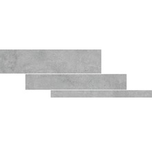 Feinsteinzeug Wand- und Bodenfliese HOMEtek Grey lappato Mixformat 5/10/15 x 60 cm