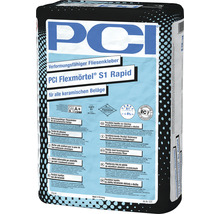 PCI Flexmörtel® S1 Rapid verformungsfähiger Fliesenkleber für alle keramischen Beläge grau 20 kg