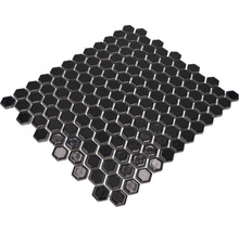 Mosaikmatte mit sechseckigen Keramikfliesen