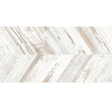 Dekorative Bodenverlegung mit Holzboden im Fischgrätmuster