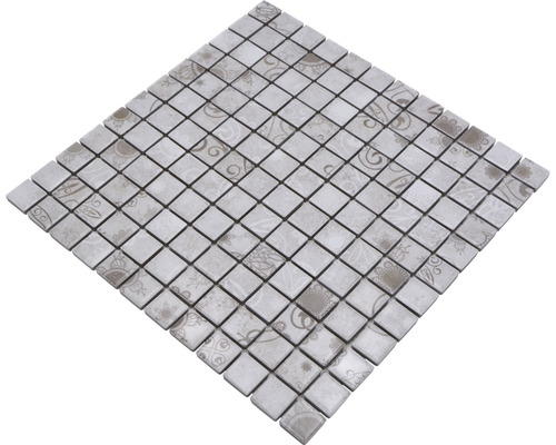 Keramikmosaik LB 106 grey 30x30 cm