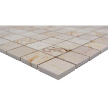 Mosaikfliesen aus Marmor im Detailansicht