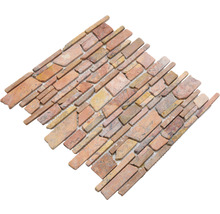 Mosaikfliese mit Steinstruktur