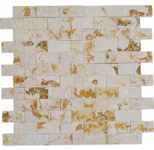 Natursteinmosaik MOS X3D 46 beige 30x30 cm