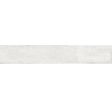 Längliche, helle Wandfliese aus Keramik