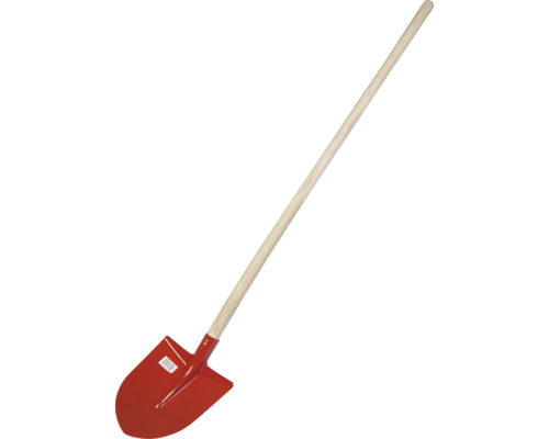 Spaten mit Holzstiel und Stahlblatt