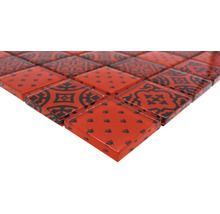 Mosaikfliese aus Glas mit Muster