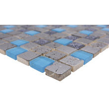 Mosaikfliesen aus Glas und Stein