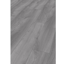 Grauer Laminatboden mit Holzoptik