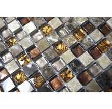 Mosaikfliesen mit Glas- und Marmoroptik
