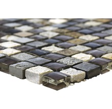 Mosaikfliesen aus Glas und Naturstein
