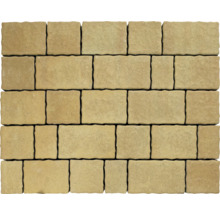 Verbundpflastersteine aus Beton im Mauerverband