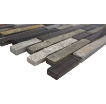 Mosaikfliese aus Stein und Glas