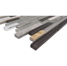 Mosaikfliese aus Glas und Stein