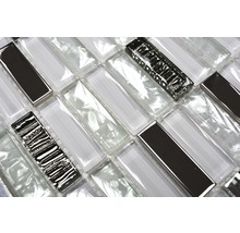 Mosaikfliesen aus Glas in länglicher Form