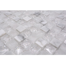 Mosaikfliese aus Glas und Marmor