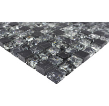 Mosaikfliese aus Glas und Naturstein