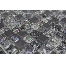 Mosaikfliese aus Glas und Naturstein