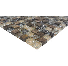 Mosaikfliesen aus Glas und Stein