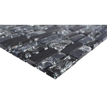 Mosaikfliese aus Glas und Stein