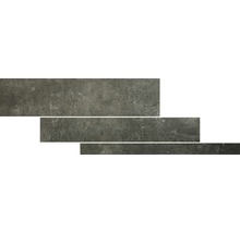 Feinsteinzeug Wand- und Bodenfliese HOMEtek black Mixformat Lappato 5/10/15 x 60 cm