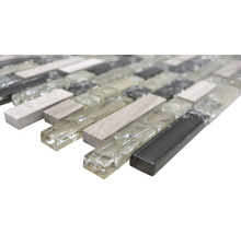 Mosaikfliese aus Glas und Stein