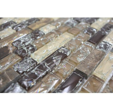 Mosaikfliesen aus Glas und Stein