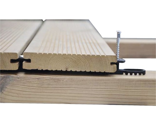 YINETTECH 100 St Decking Versteckt Abstandshalter Verschluss Tafel Clip mit  Selbstschneidender Schraube Edelstahl DIY Hardware : : Baumarkt
