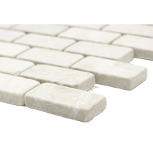 Mosaikfliesen aus Stein, rechteckig angeordnet