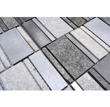 Mosaikfliese aus Steinzeug und Naturstein