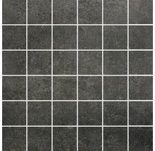 Feinsteinzeugmosaik HOMEtek black Lappato 29,8x29,8 cm Inhalt 3 Stück