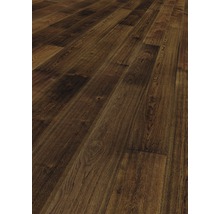 Dunkler Holzfußbodenbelag mit Maserung