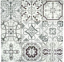 Produktbild: Glasmosaik CM Germany Crystal schwarz/grau 30x30 cm