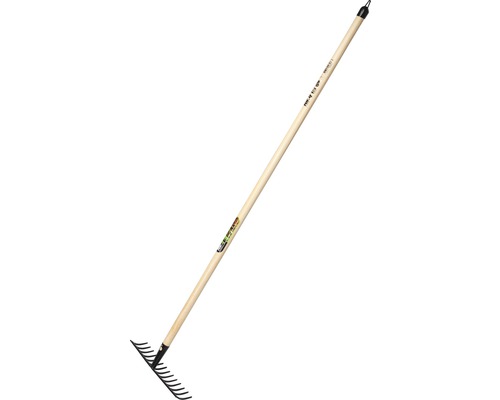 Gartenrechen for_q mit Stiel Gartenrechen mit Holzstiel und Metallzinken