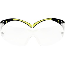 Schutzbrille mit transparenten Gläsern und Bügeln