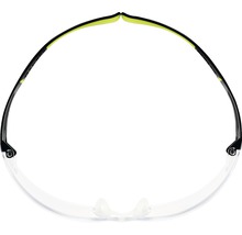 Brille mit durchsichtigem Glas und Bügeln