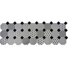 Mosaikfliese mit geometrischen Mustern