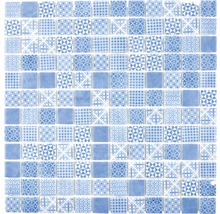 Produktbild: Glasmosaik Patch 40 31,5x31,5 cm blau