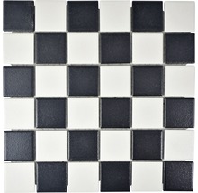 Keramikmosaik SAT 348 30x30 cm schwarz/weiß