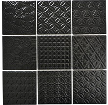 Produktbild: Keramikmosaik SPIRIT B1 30x30 cm schwarz