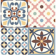 Dekorative Fliesen mit verschiedenen Mustern