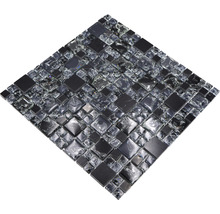 Mosaikfliese mit Glas- und Steinoptik