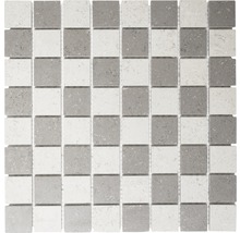 Produktbild: Feinsteinzeugmosaik grau unglasiert 30x30 cm