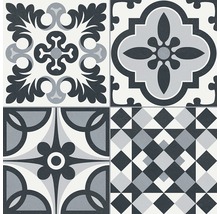 Dekorative Fliesen mit verschiedenen Mustern