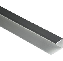Konsta Seitenabschluss 26 Aluminium eloxiert 42x28x27x2500 mm